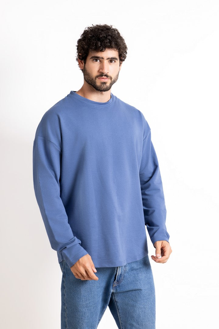 Coreline Long Sleeves Tee- Blue