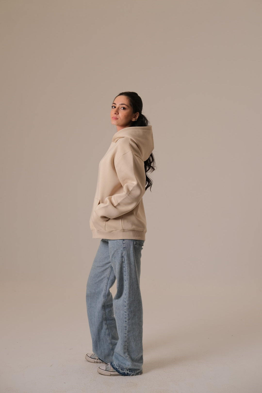 Sand Beige Hoodie