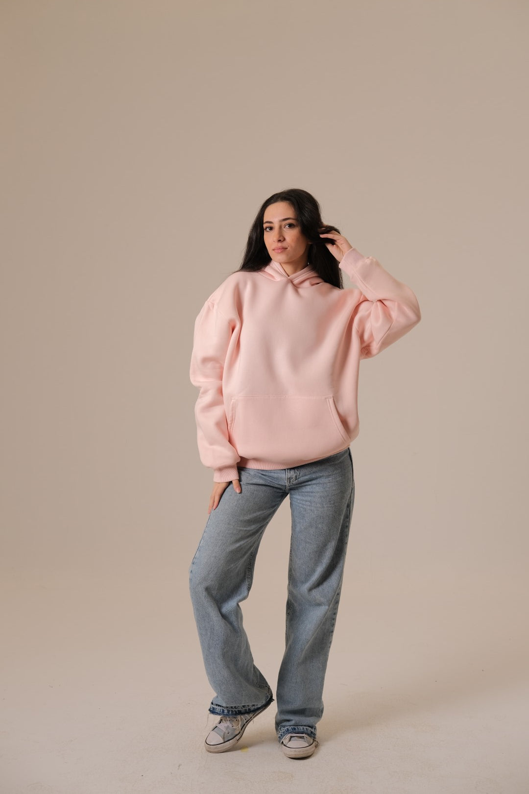 Salmon Pink Hoodie