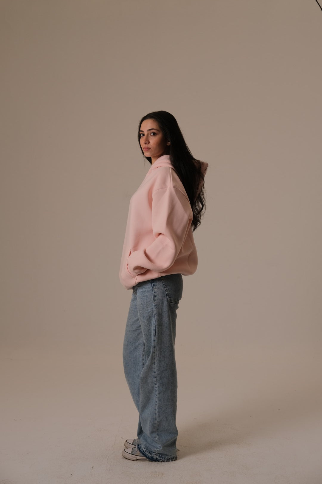 Salmon Pink Hoodie