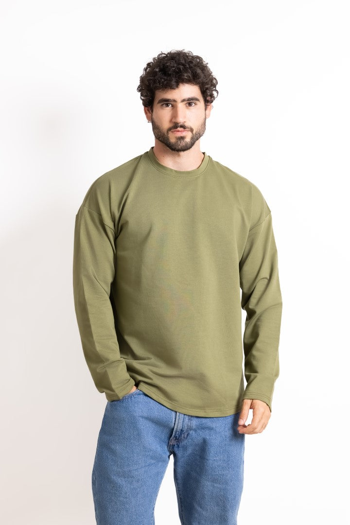 Coreline Long Sleeves Tee- Olive