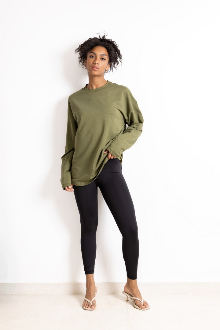 Coreline Long Sleeves Tee- Olive
