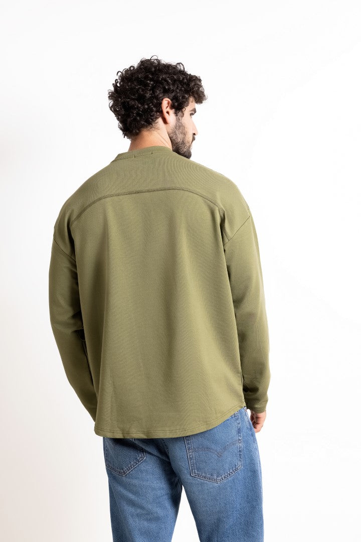 Coreline Long Sleeves Tee- Olive
