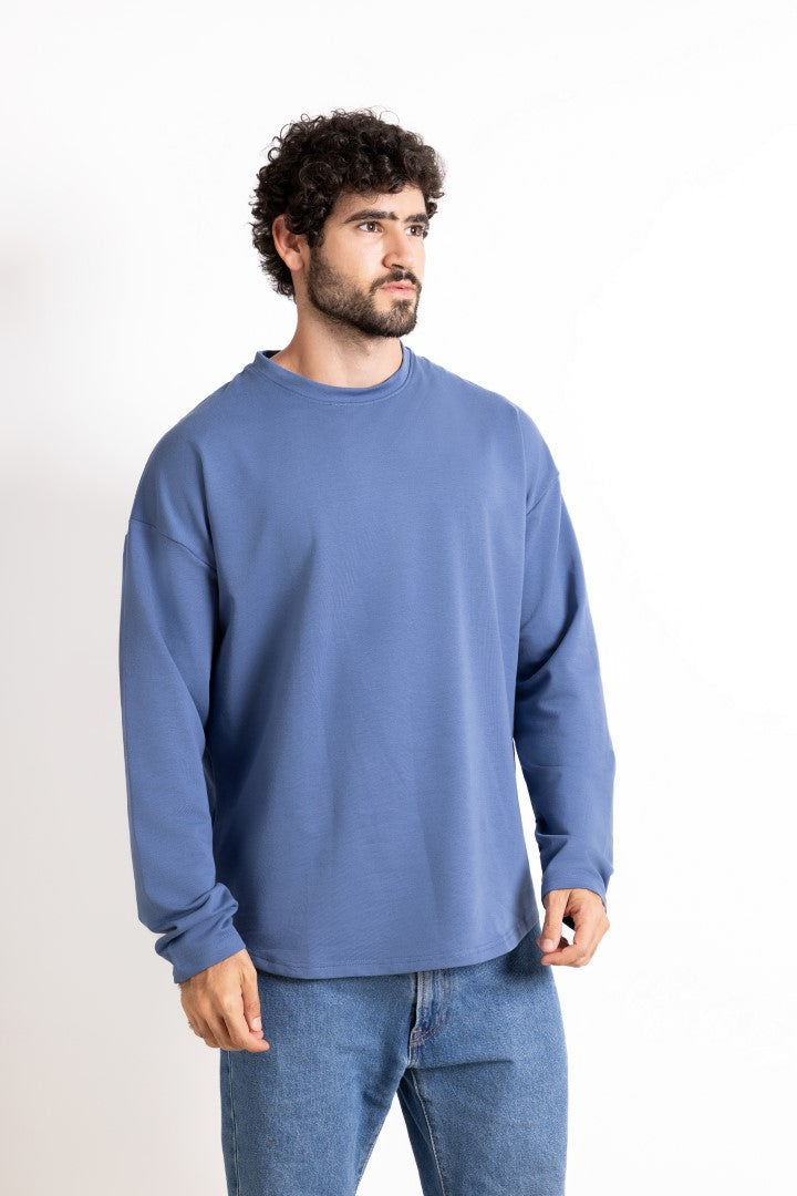 Coreline Long Sleeves Tee- Blue