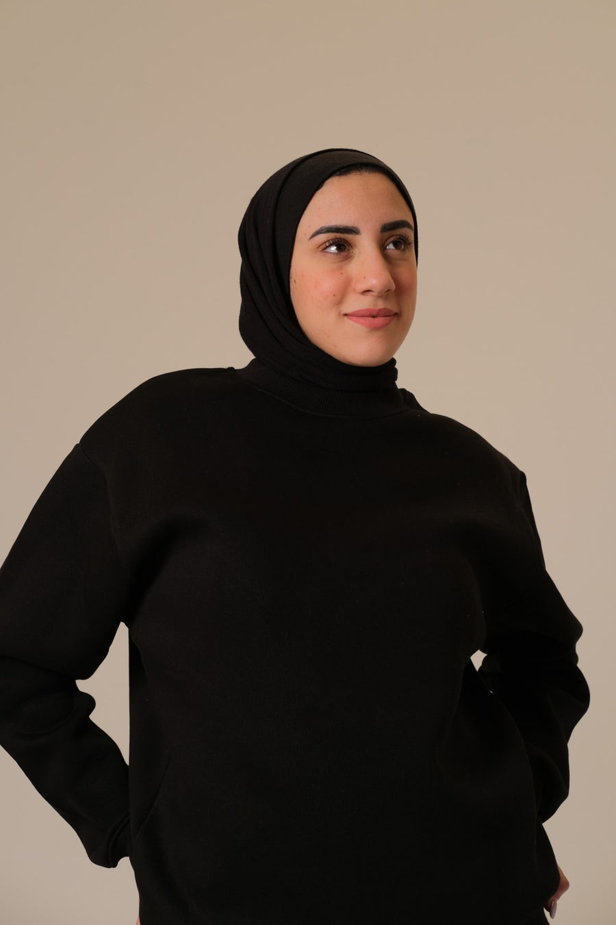 Charcoal Black Crewneck