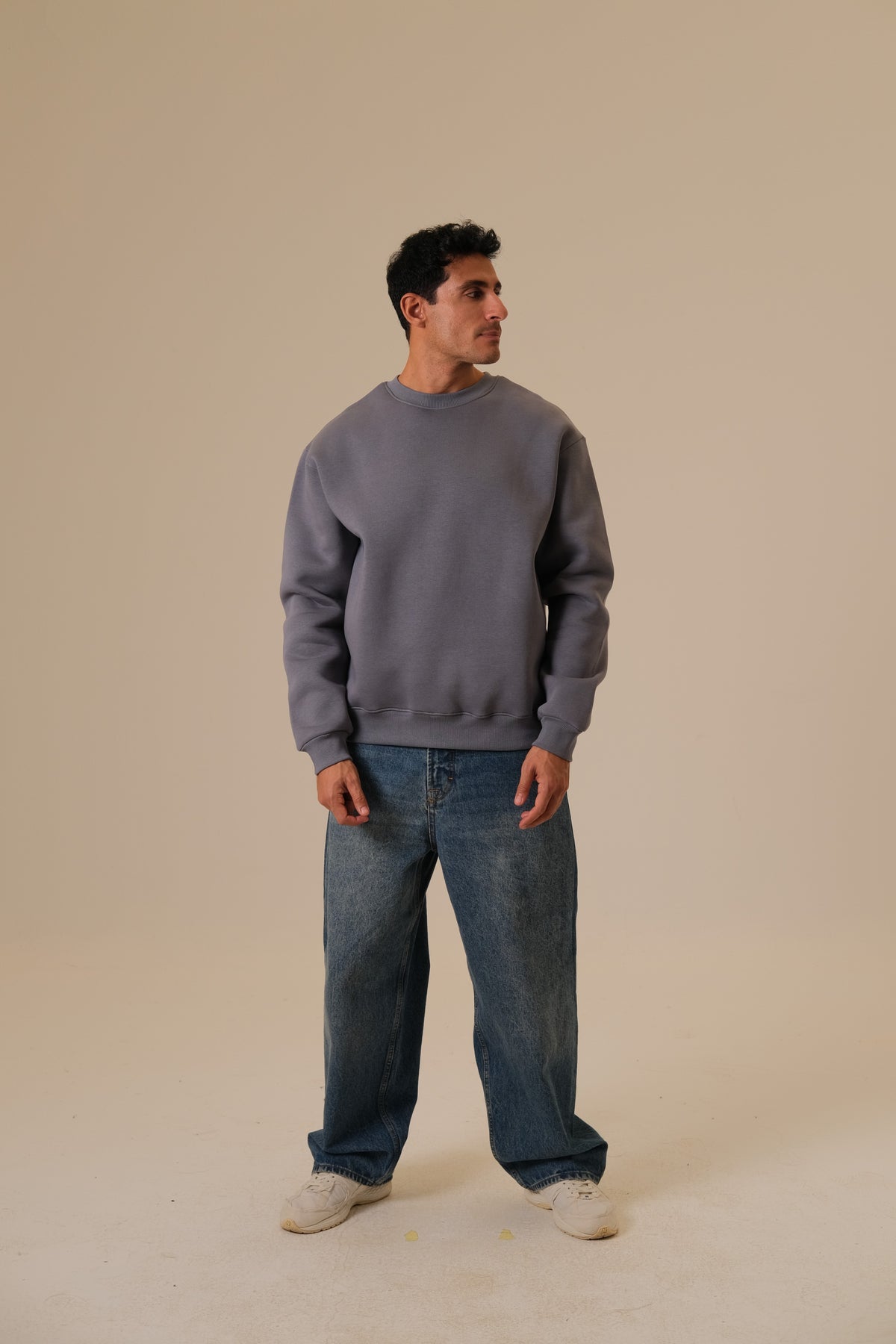 Blue Grey Crewneck
