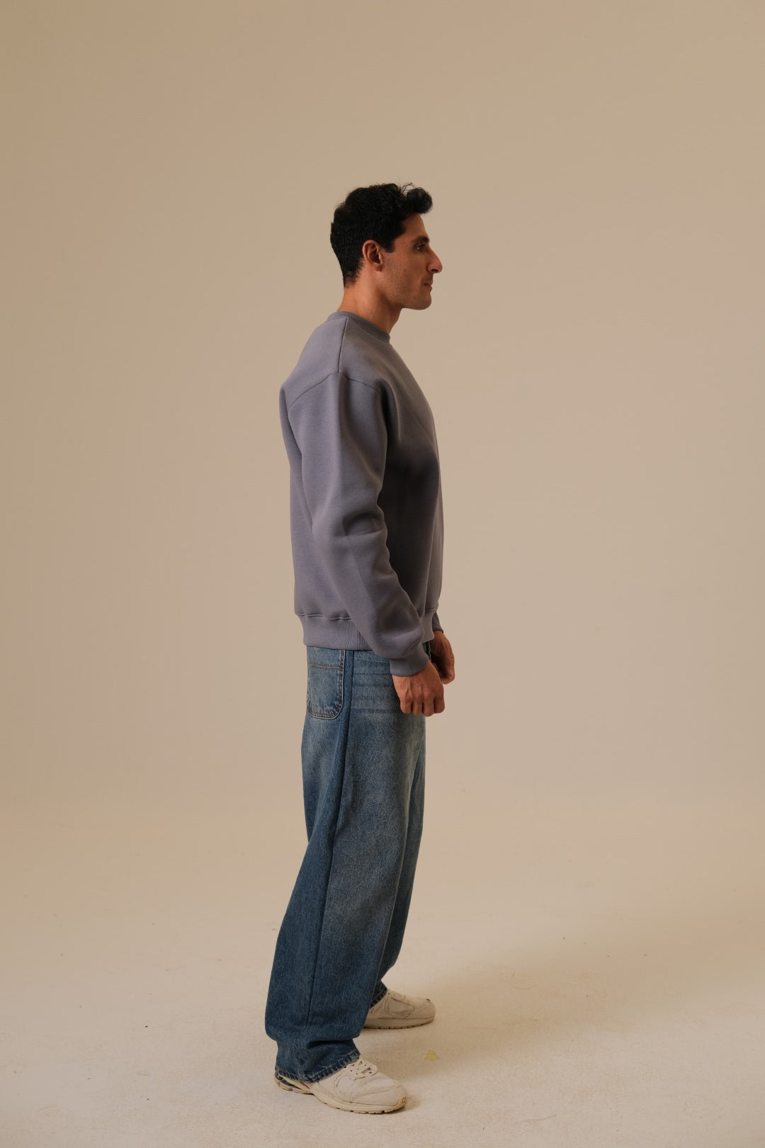Blue Grey Crewneck