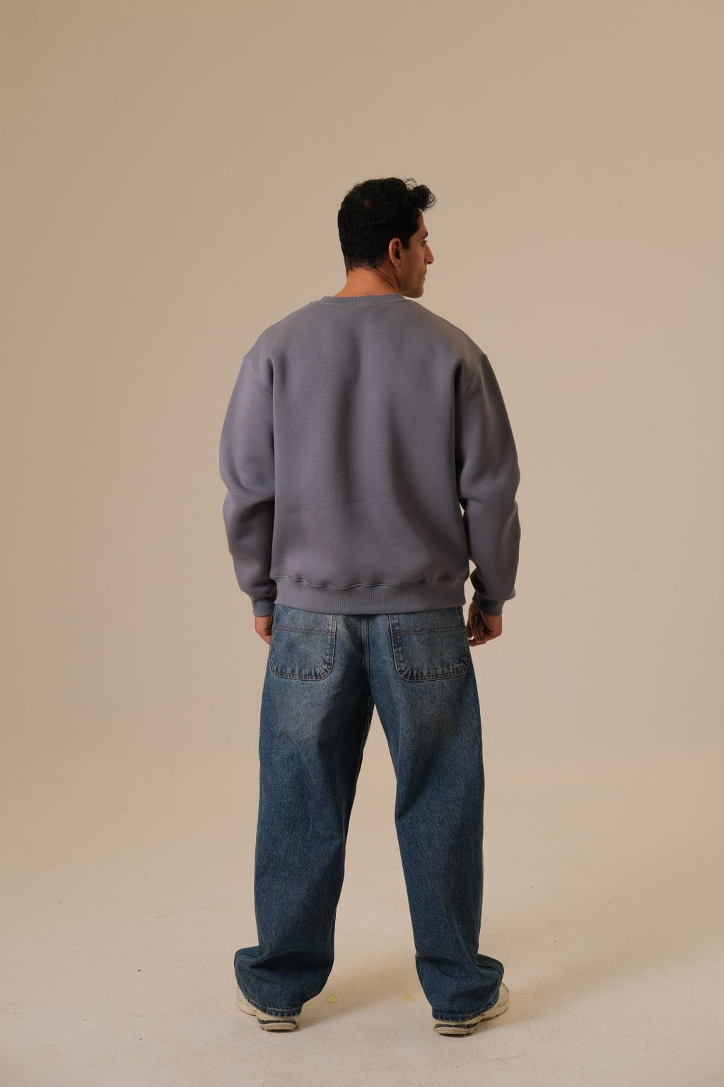 Blue Grey Crewneck
