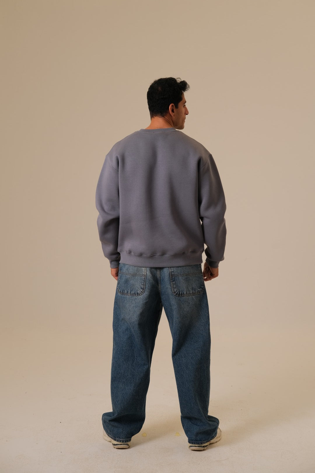 Blue Grey Crewneck