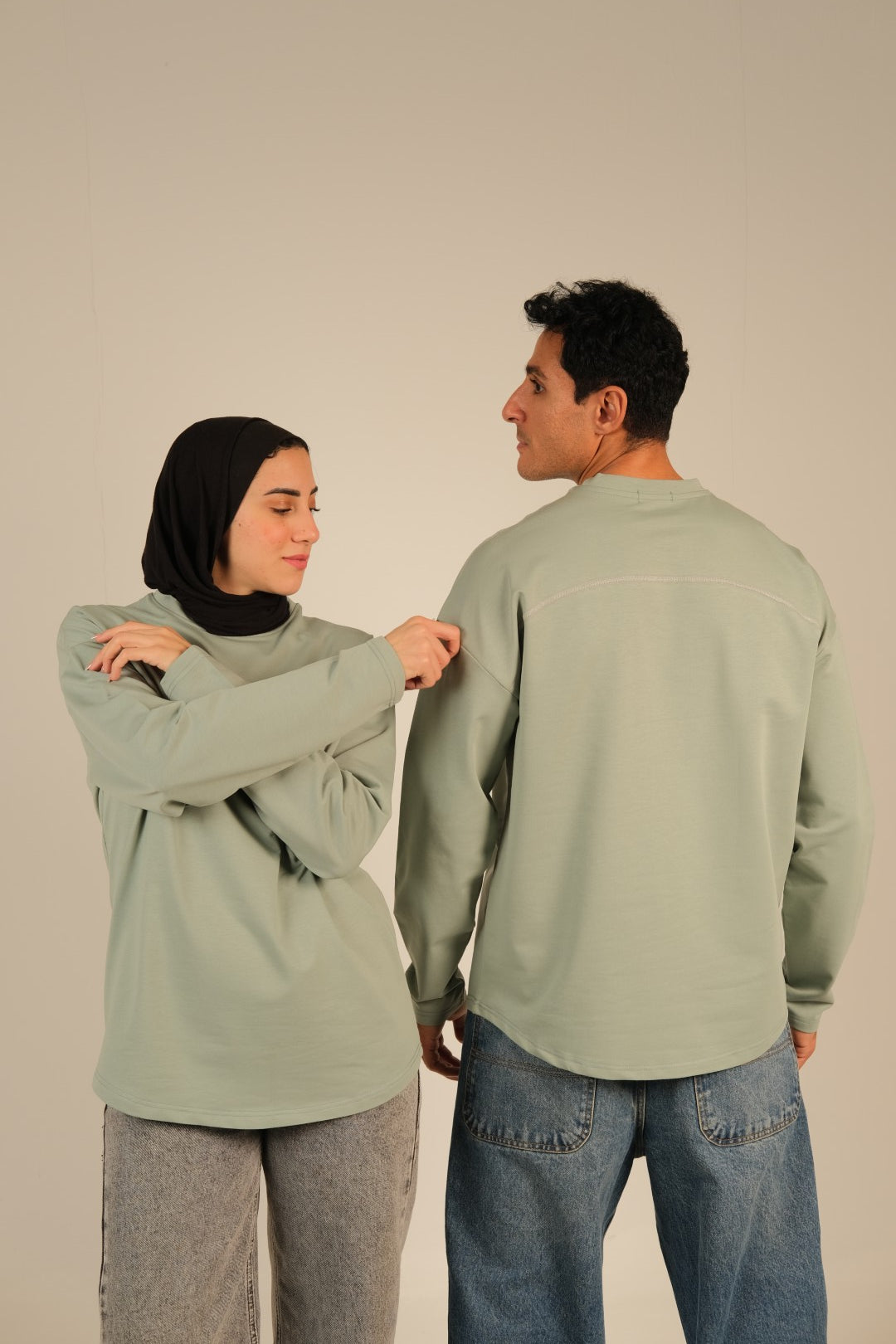 Coreline Long Sleeves Tee - Mint Green