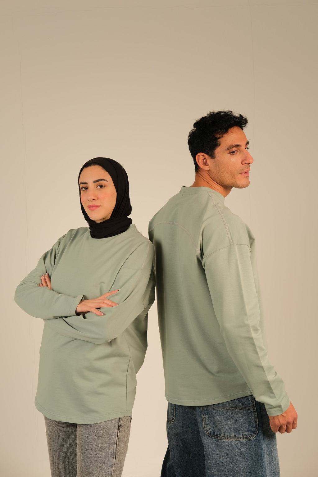 Coreline Long Sleeves Tee - Mint Green
