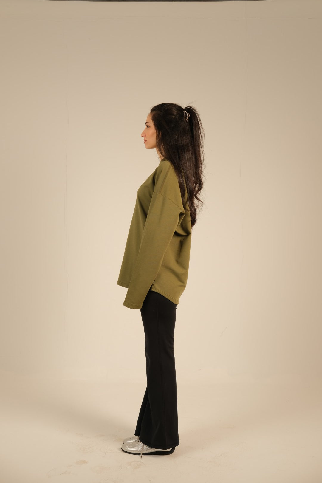 Coreline Long Sleeves Tee- Olive