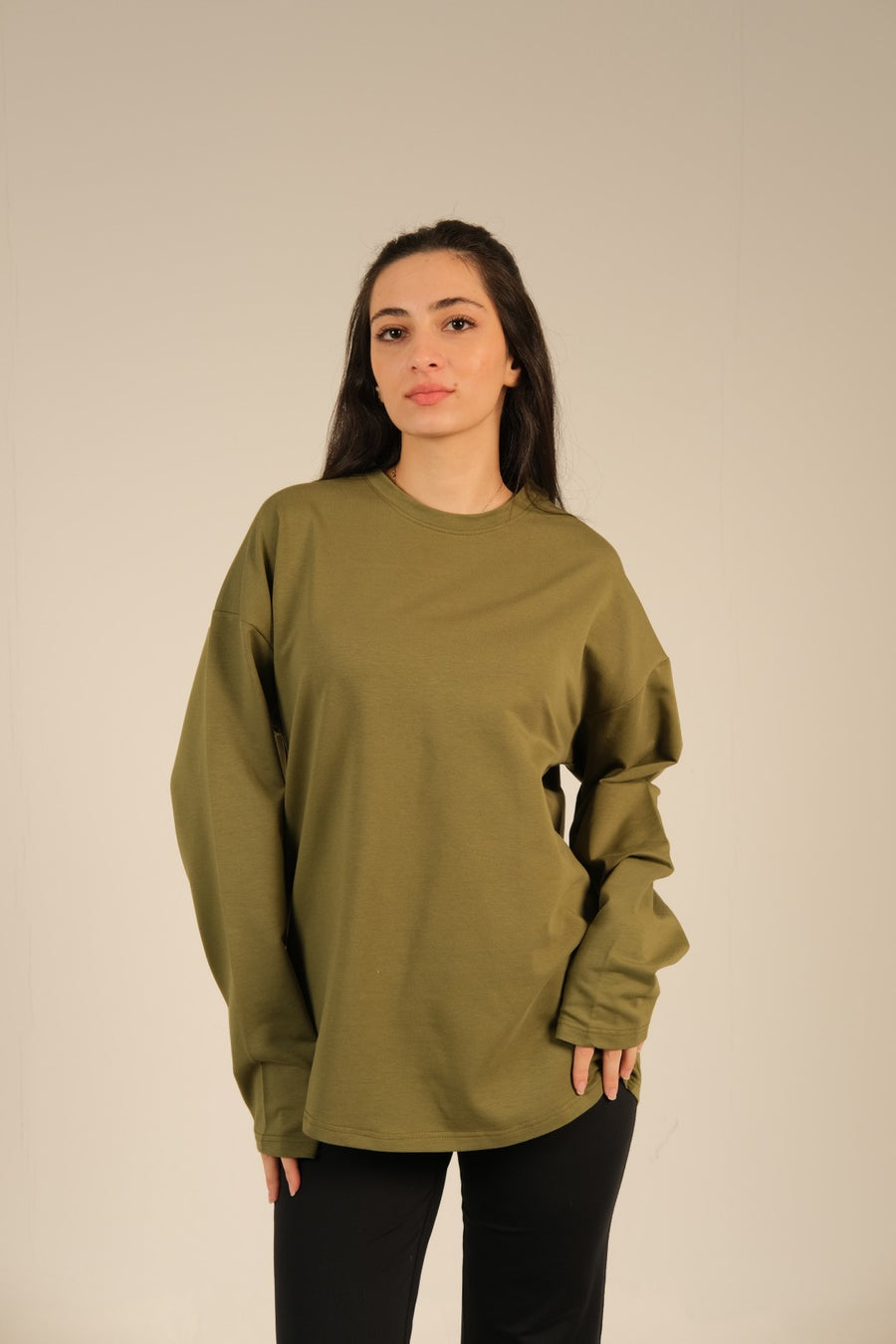 Coreline Long Sleeves Tee- Olive