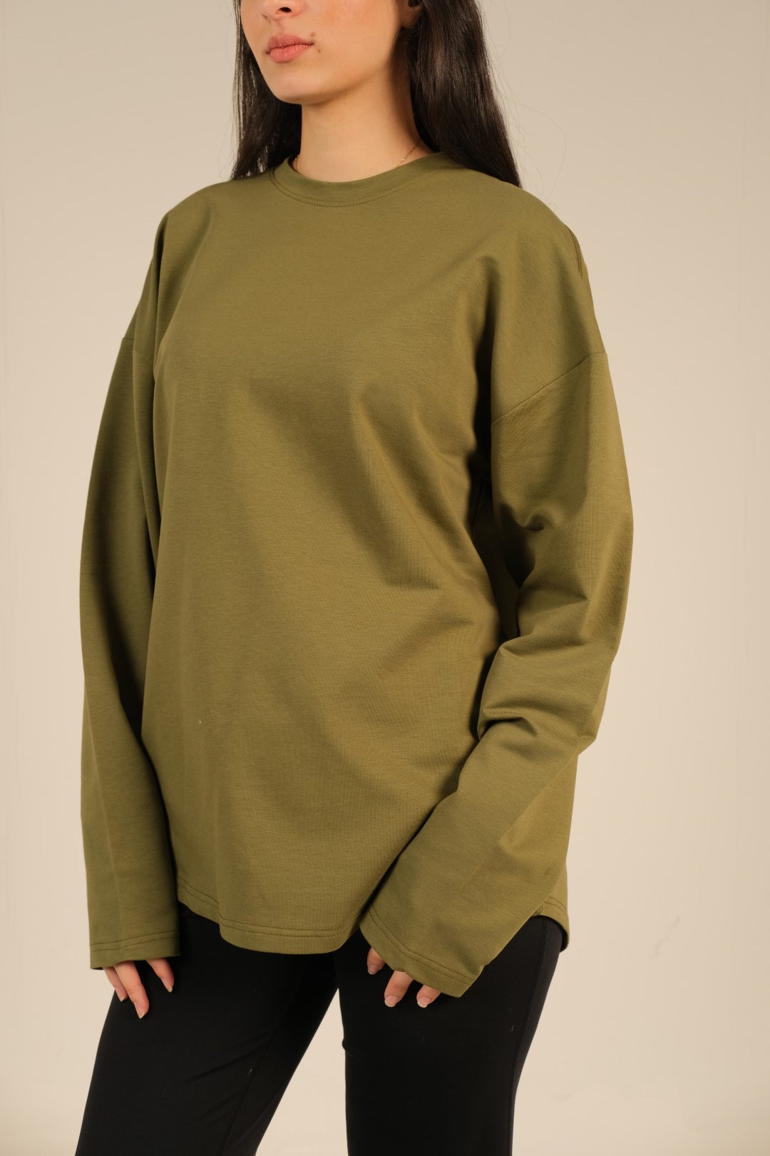 Coreline Long Sleeves Tee- Olive