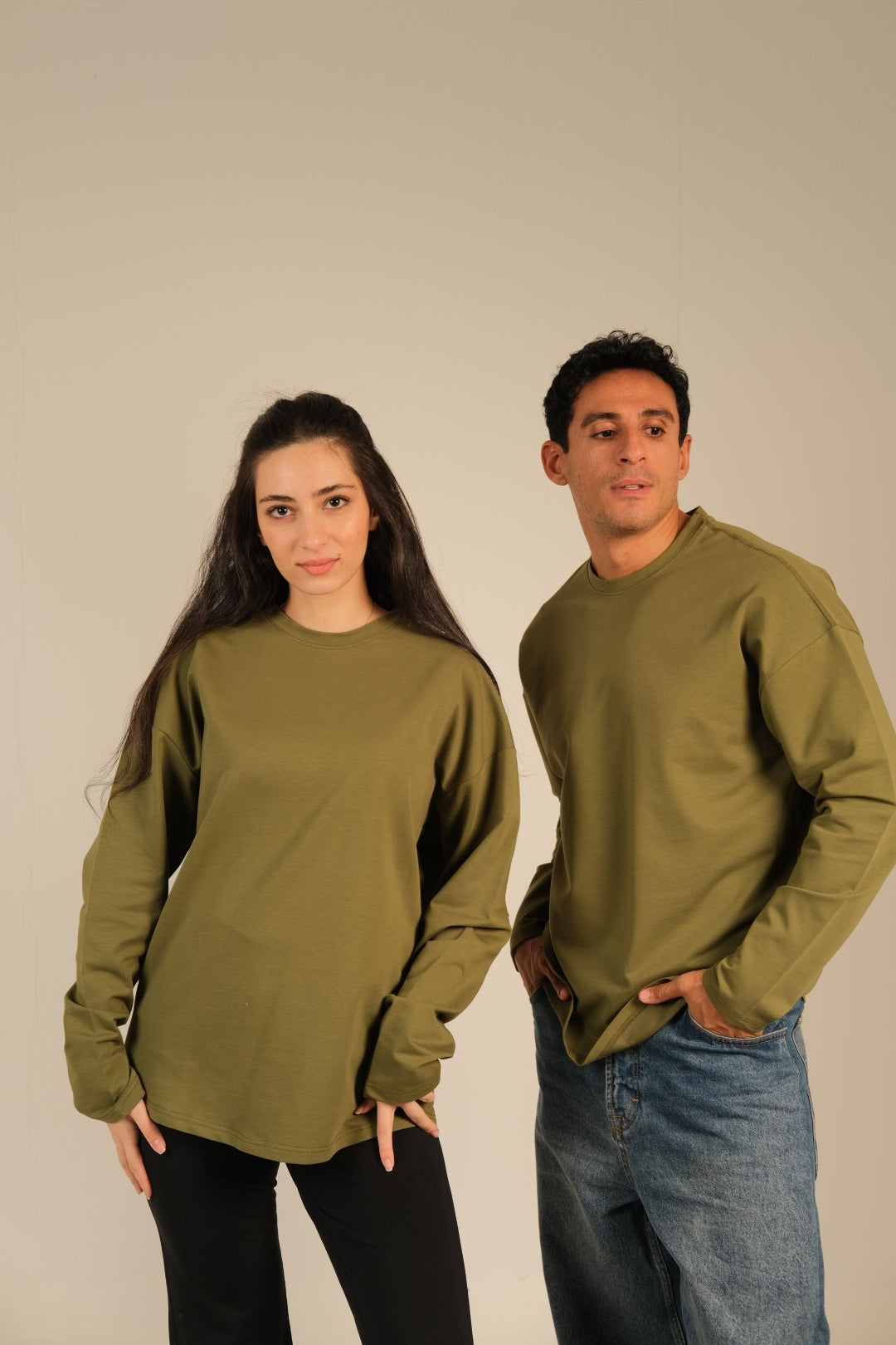 Coreline Long Sleeves Tee- Olive