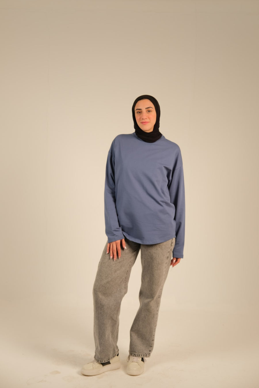 Coreline Long Sleeves Tee- Blue