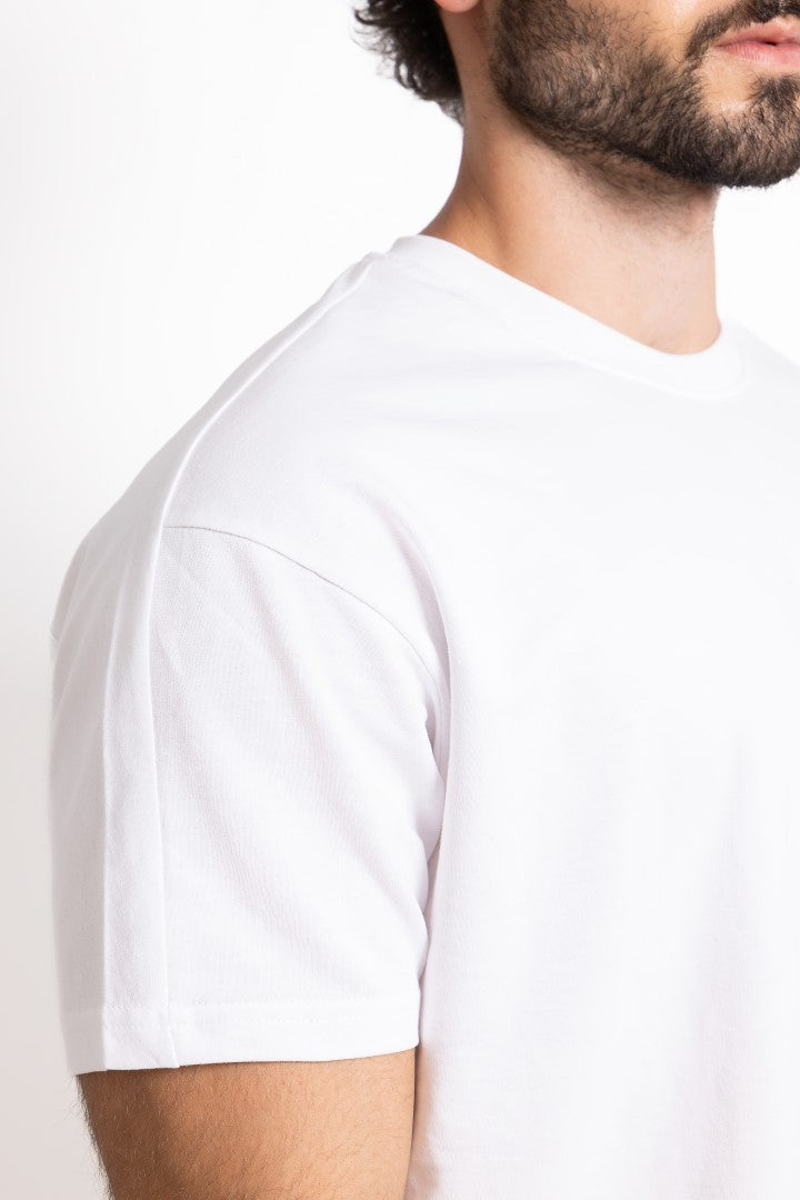 Coreline Half Sleeves Tee - White