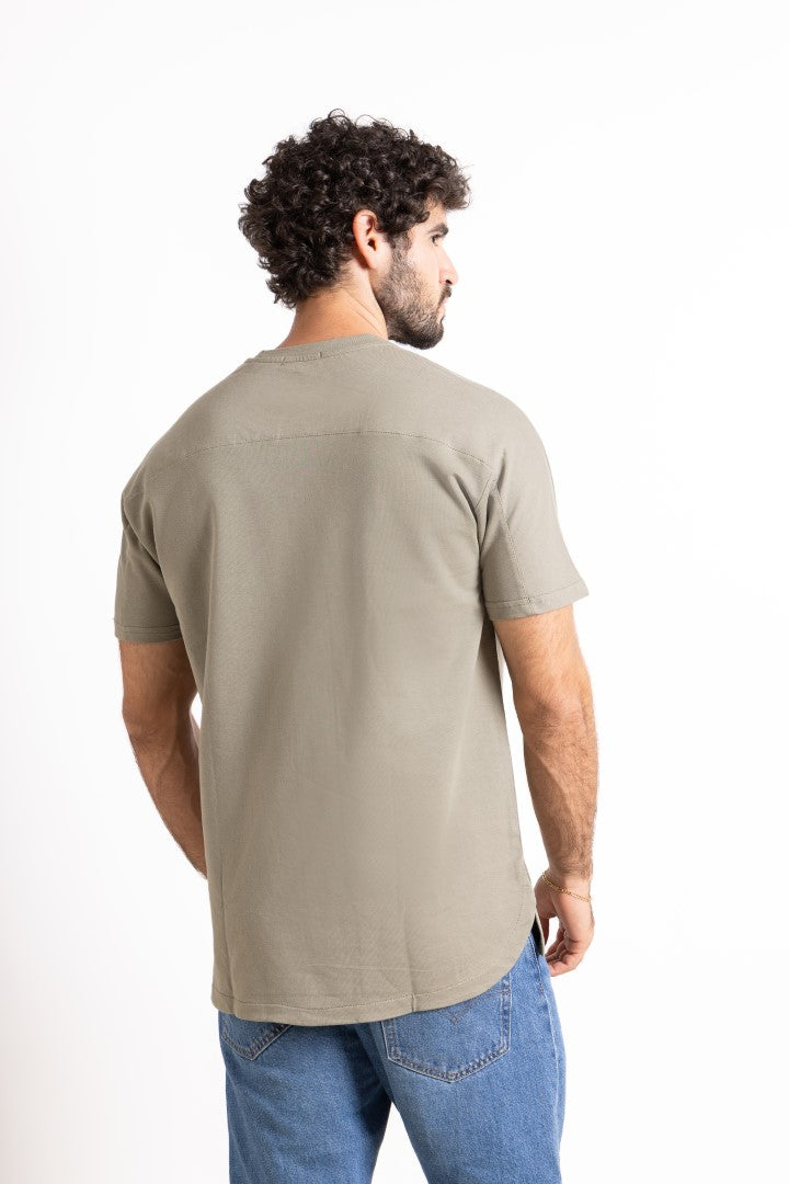 Coreline Half Sleeves Tee - olive