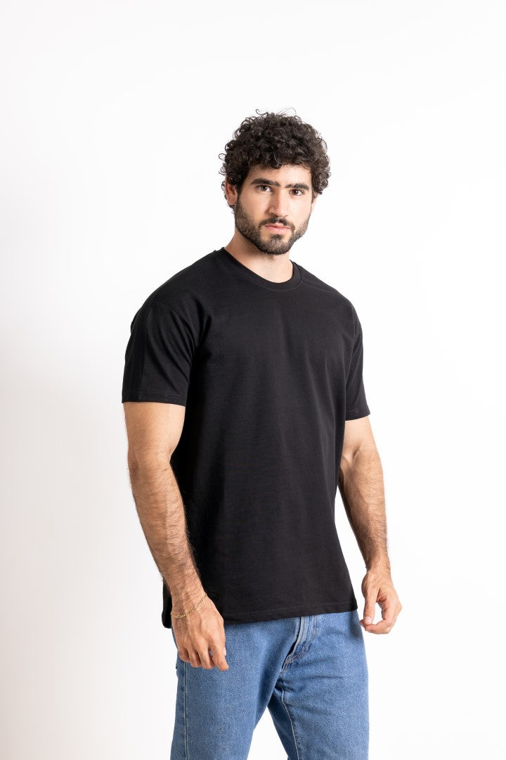 Coreline Half Sleeves Tee - Black