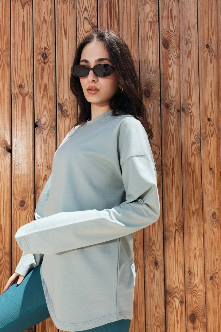 Coreline Long Sleeves Tee - Mint Green