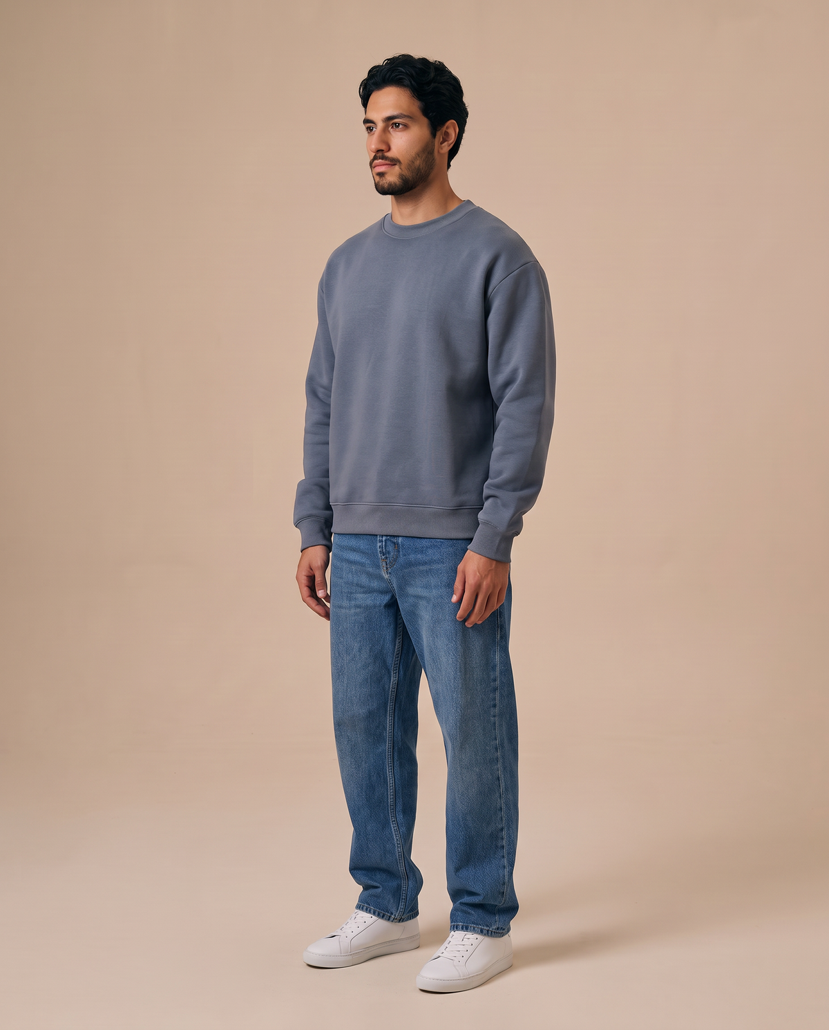 Blue Grey Crewneck - look 3