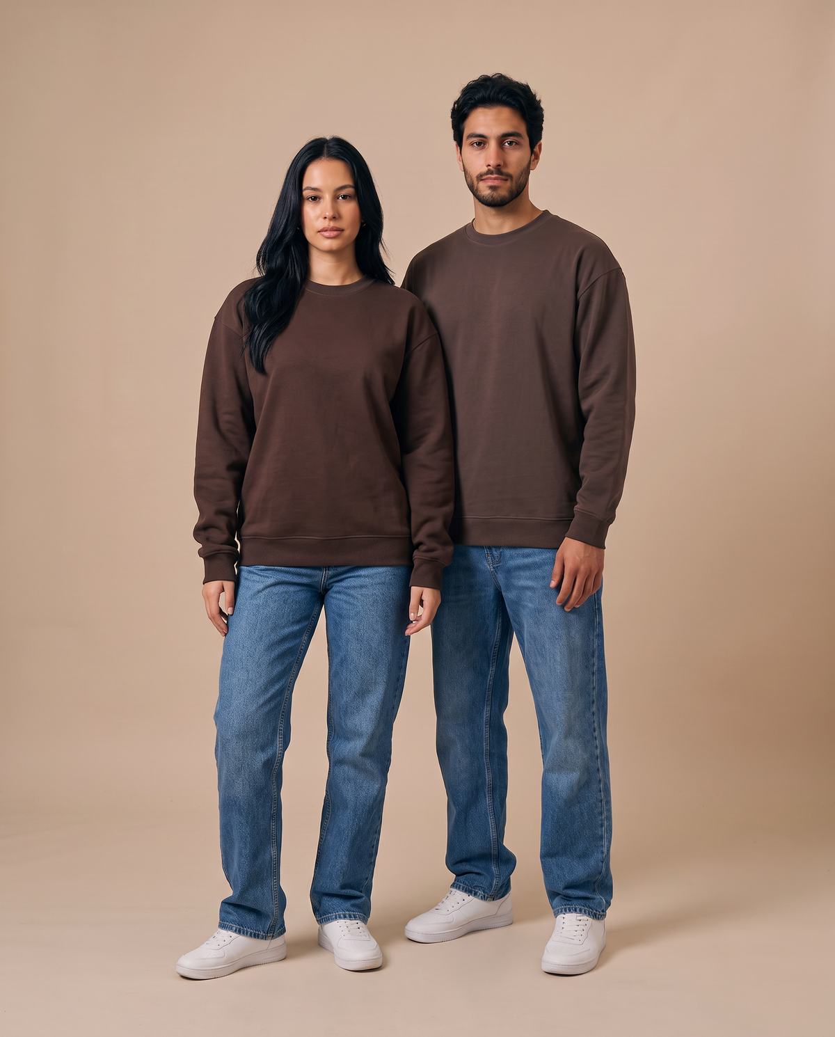 Choco Brown Crewneck - duo