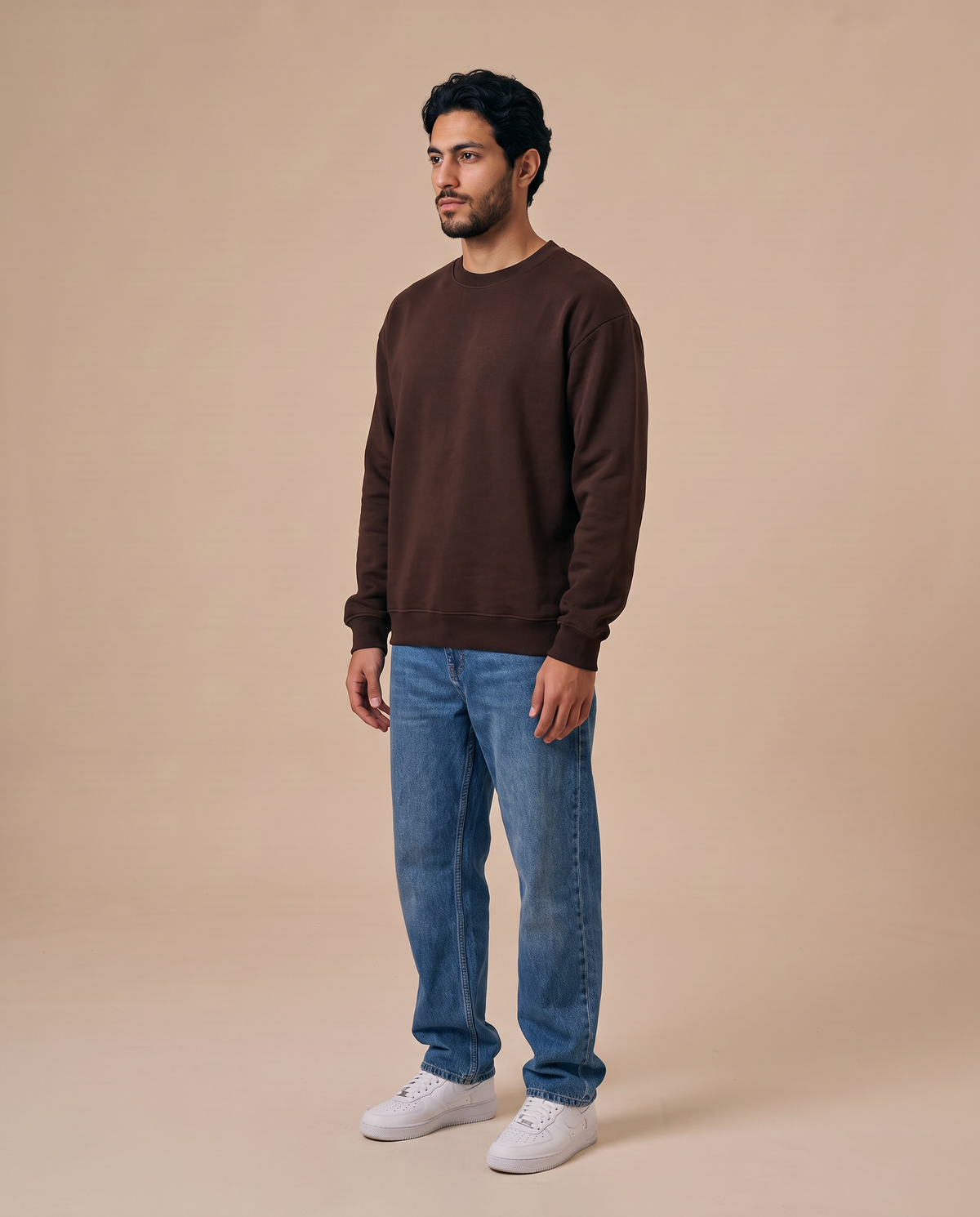 Choco Brown Crewneck - look 2