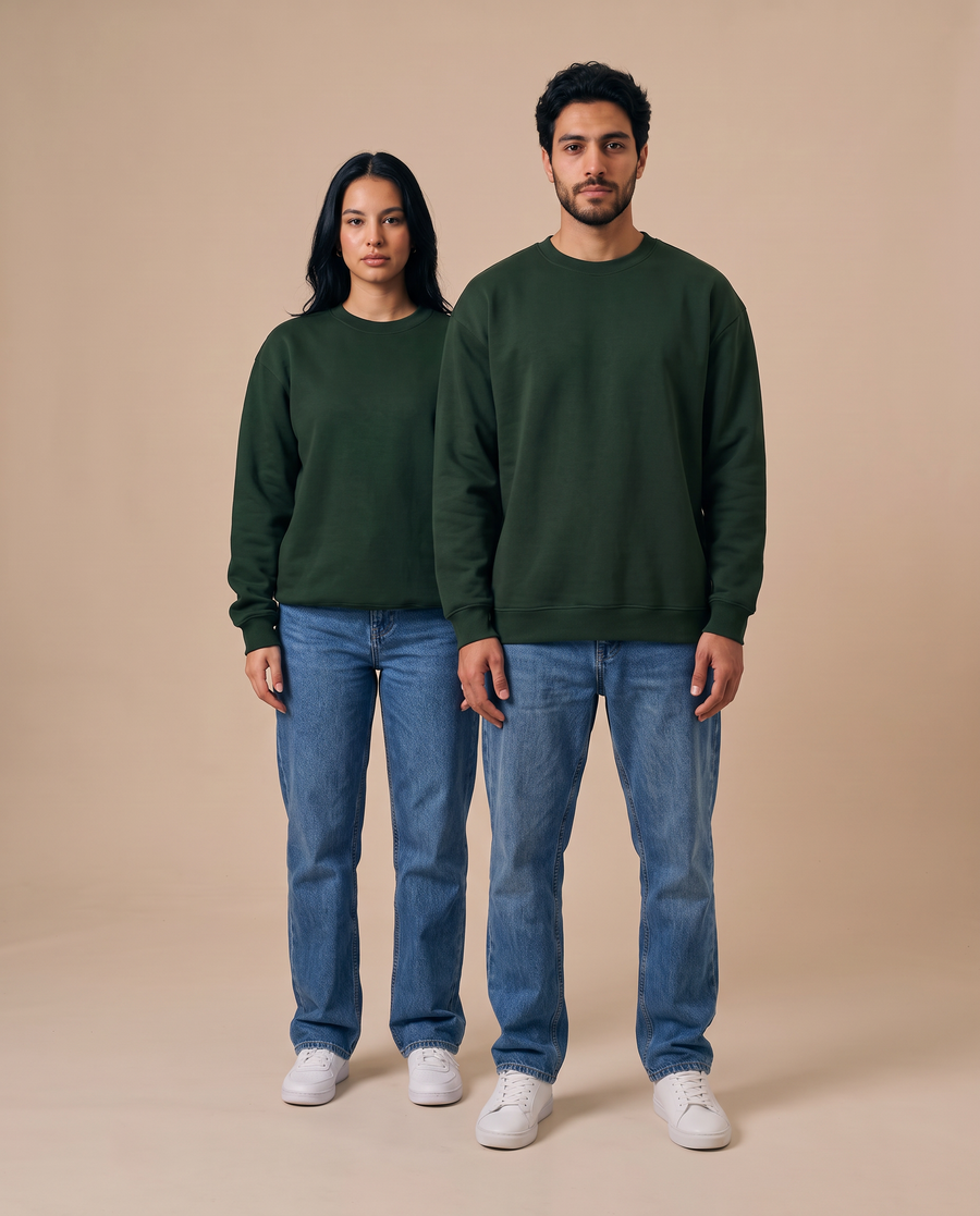 Forest Green Crewneck - duo