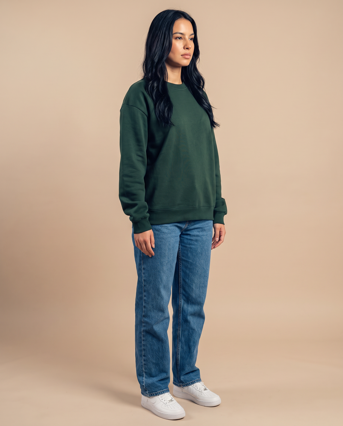 Forest Green Crewneck - look 1