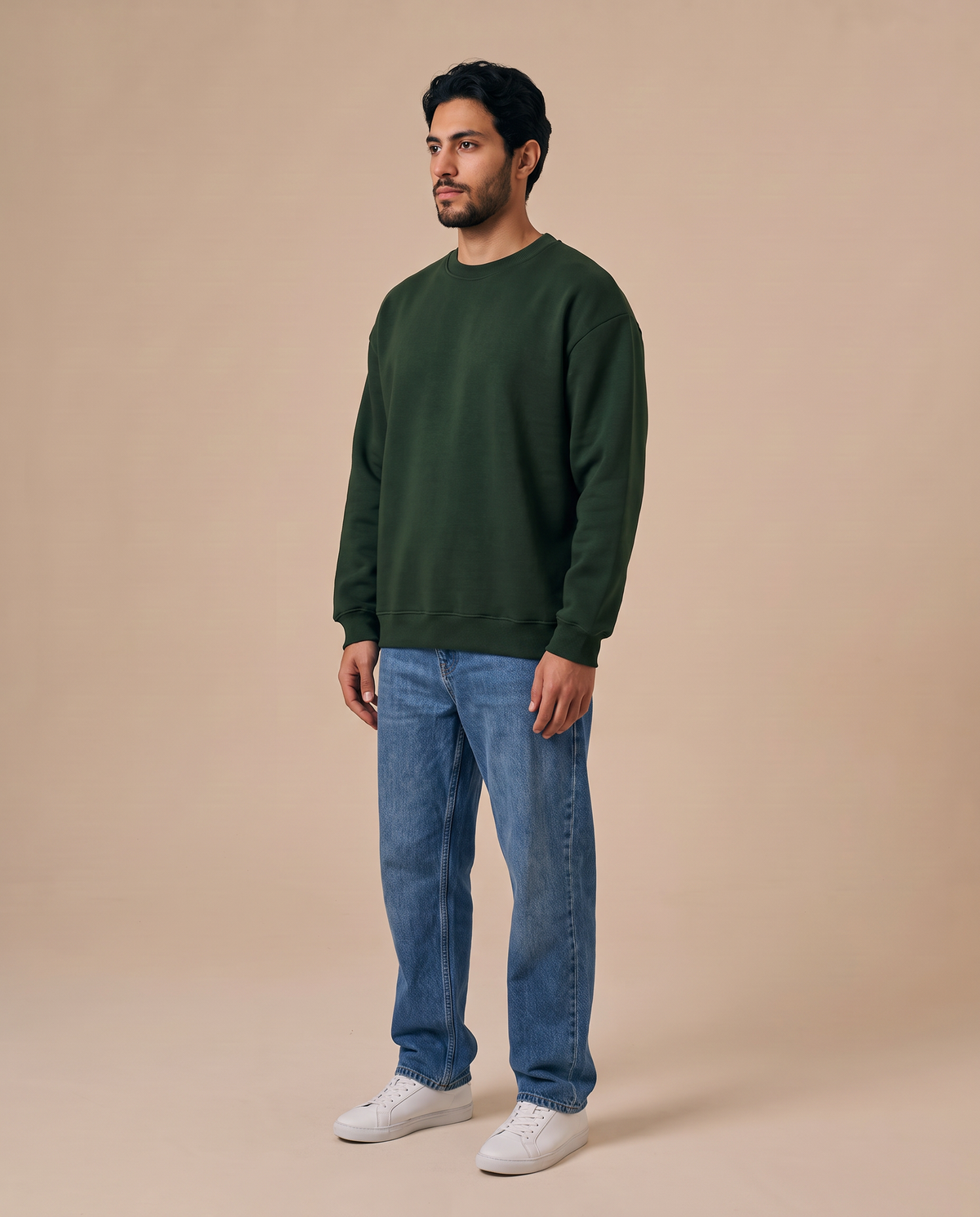 Forest Green Crewneck - look 2