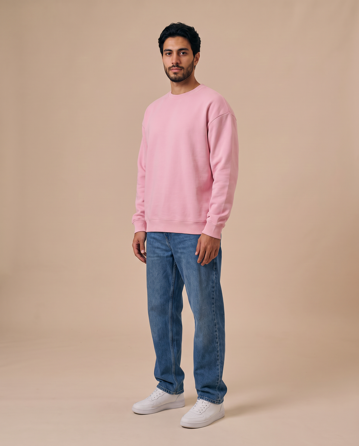 Rosy Pink Crewneck - male