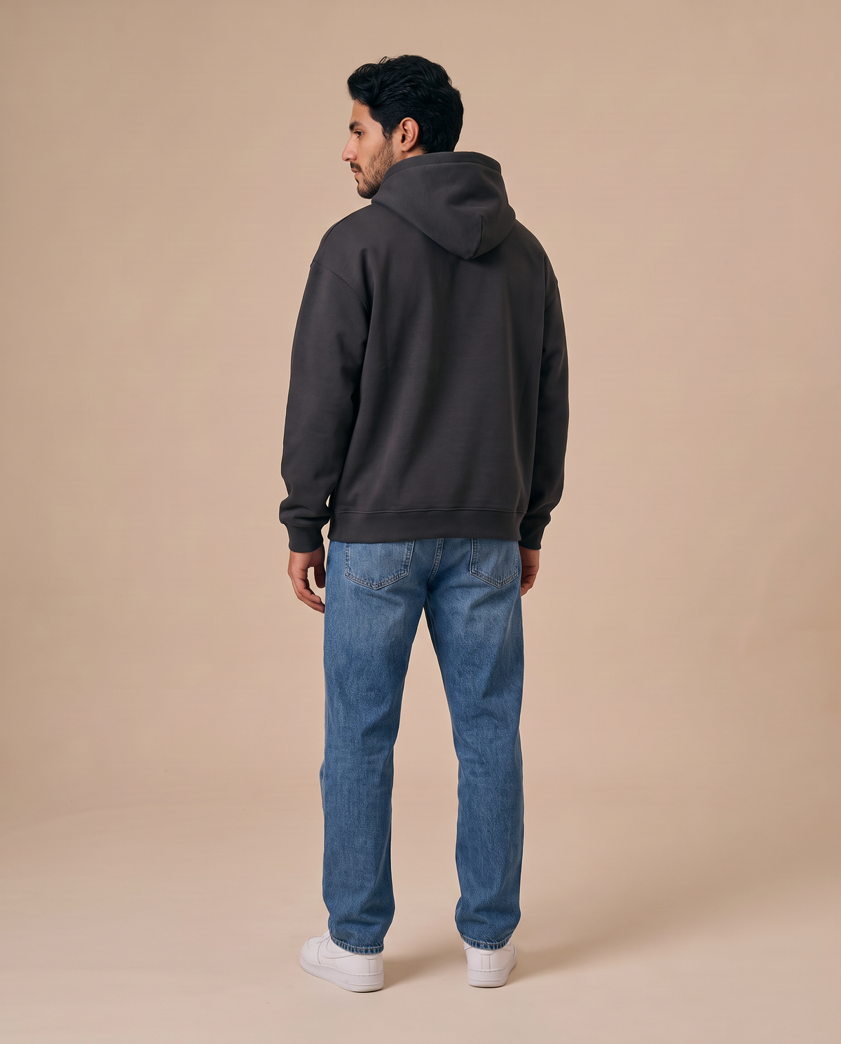 Charcoal Black Hoodie - look 3