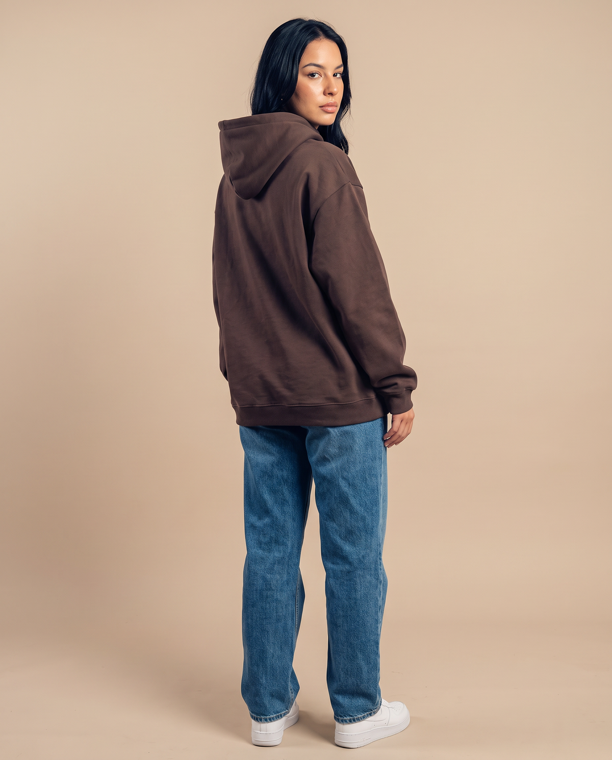 Choco Brown Hoodie - look 2