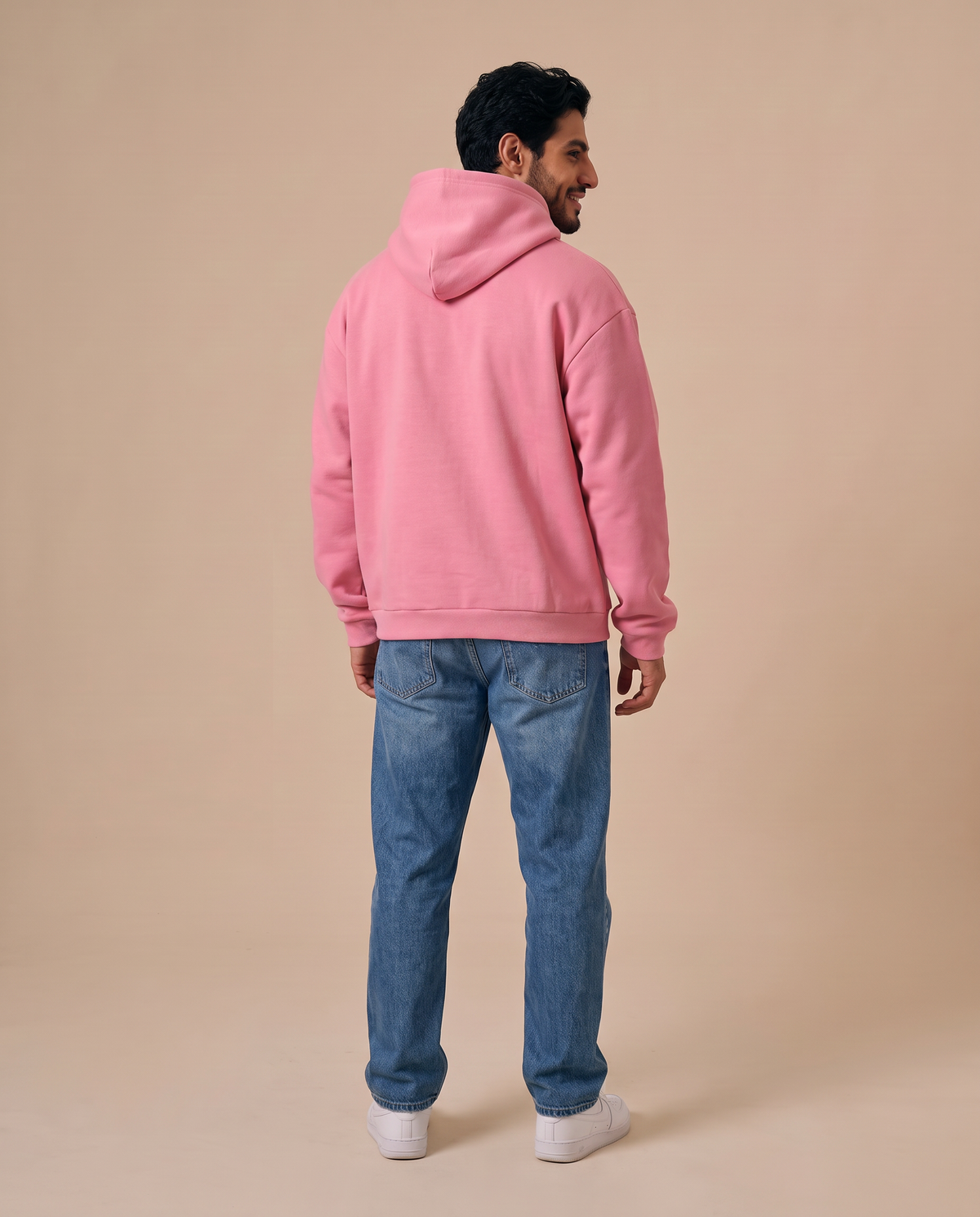 Coral Pink Hoodie - back 2