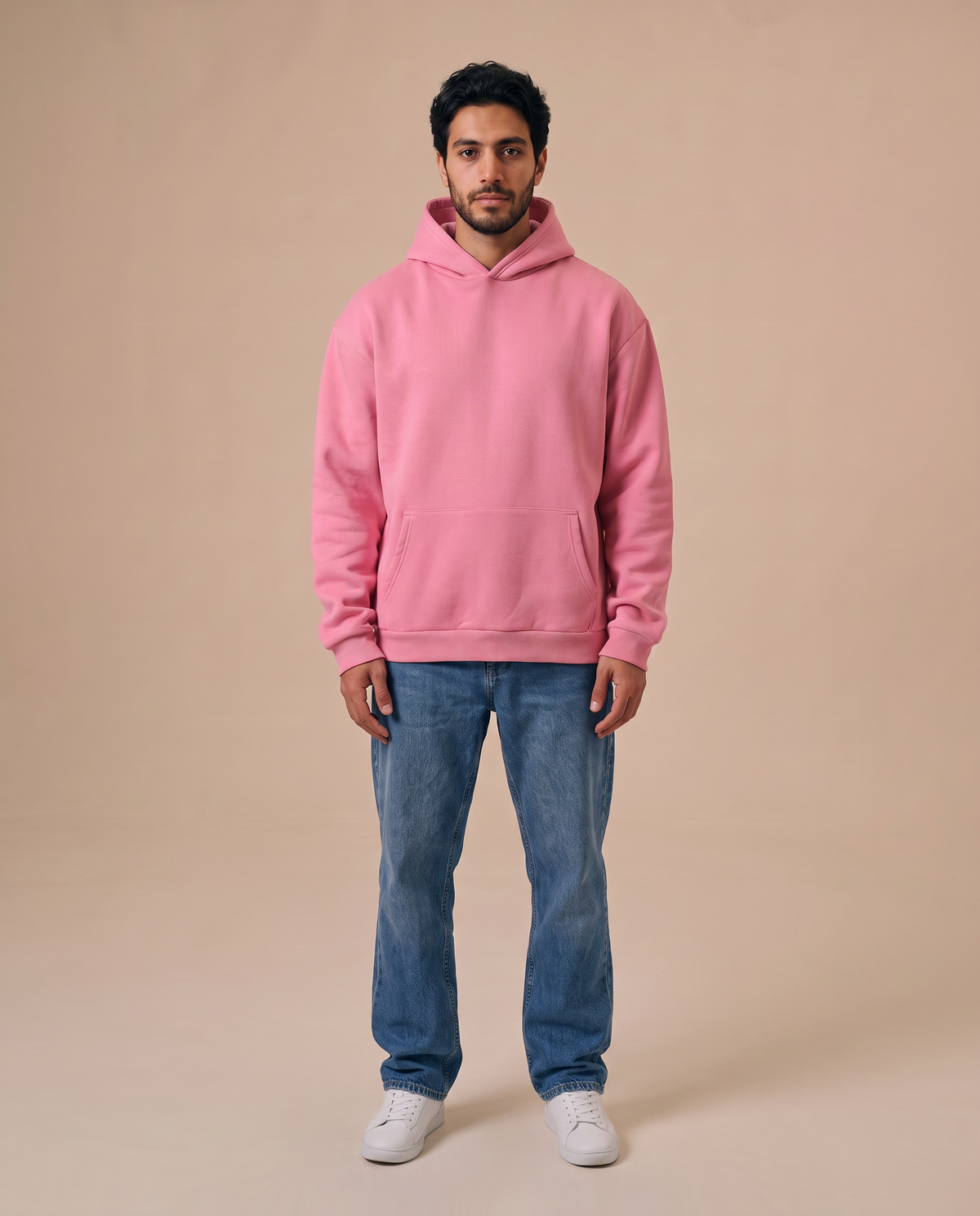 Coral Pink Hoodie - front 1