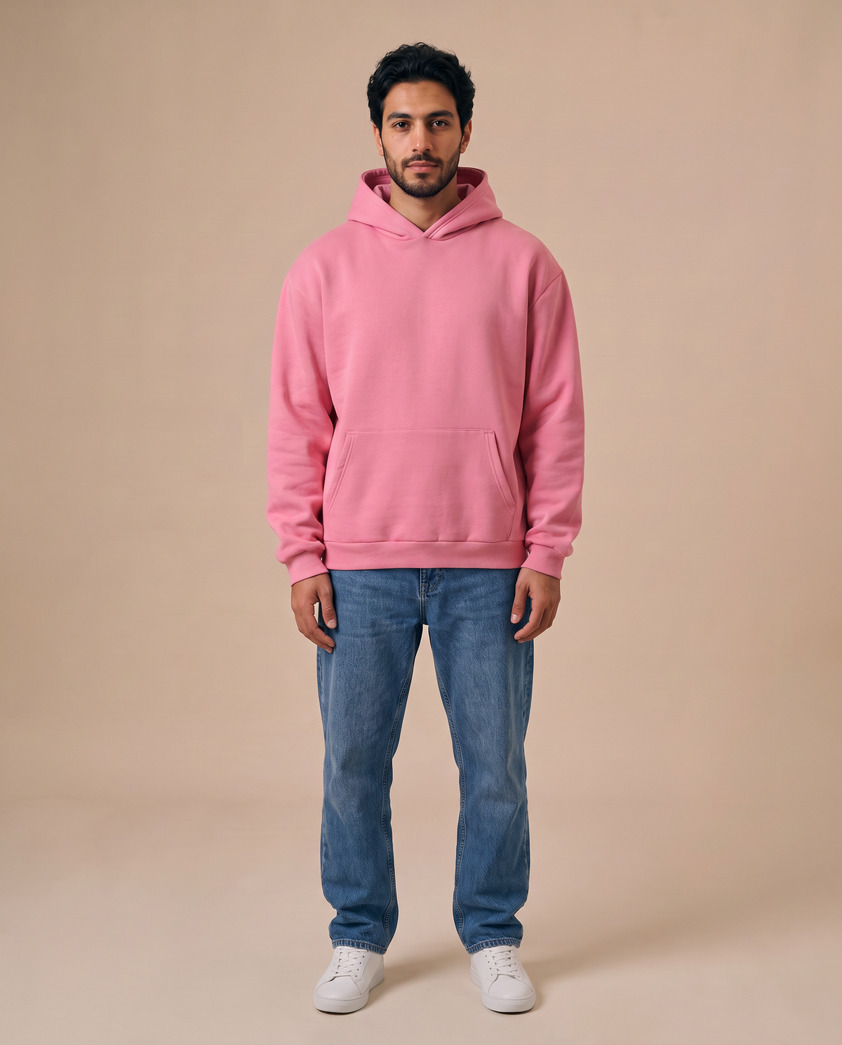 Coral Pink Hoodie - front 2