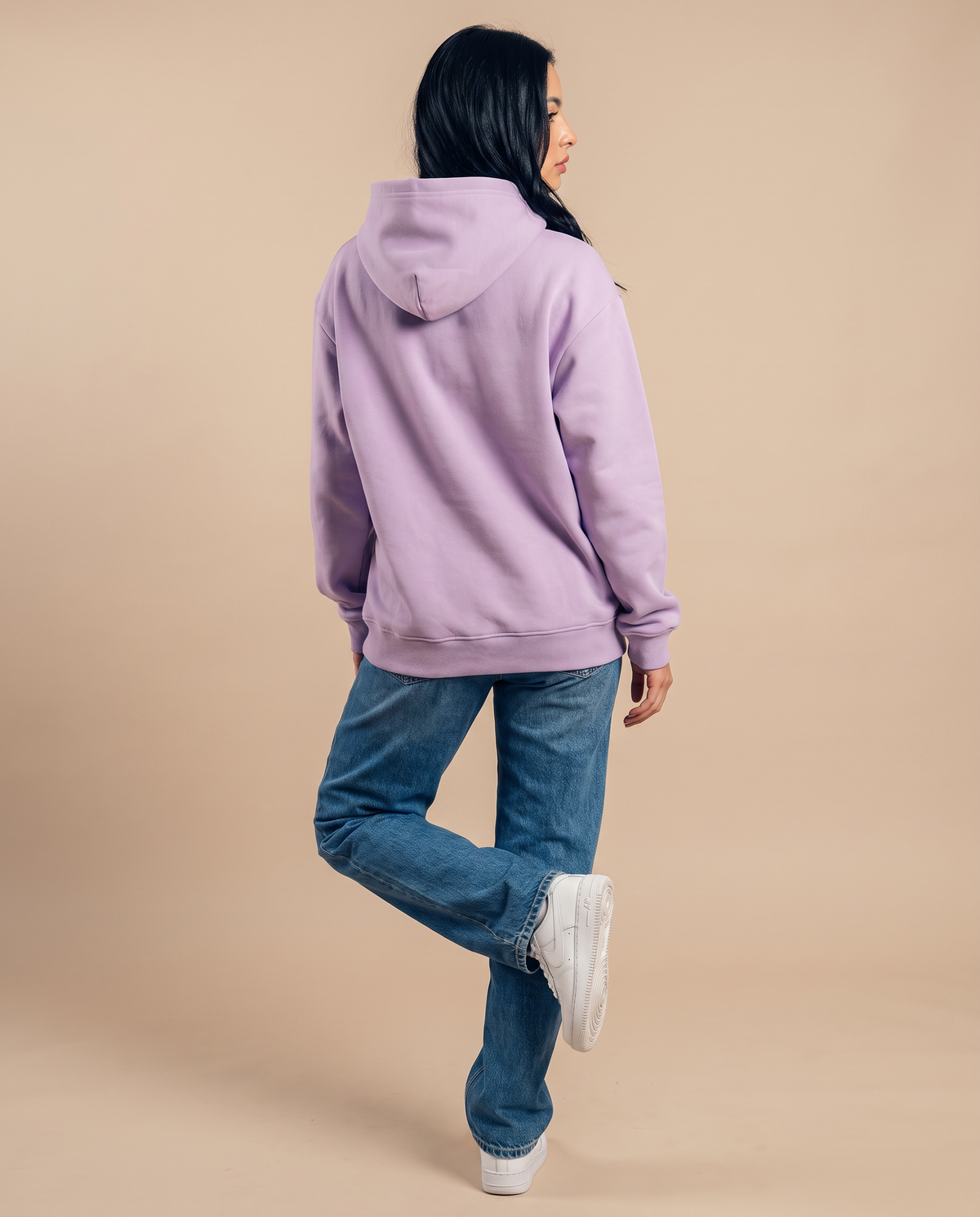 Mauve Hoodie - look 1