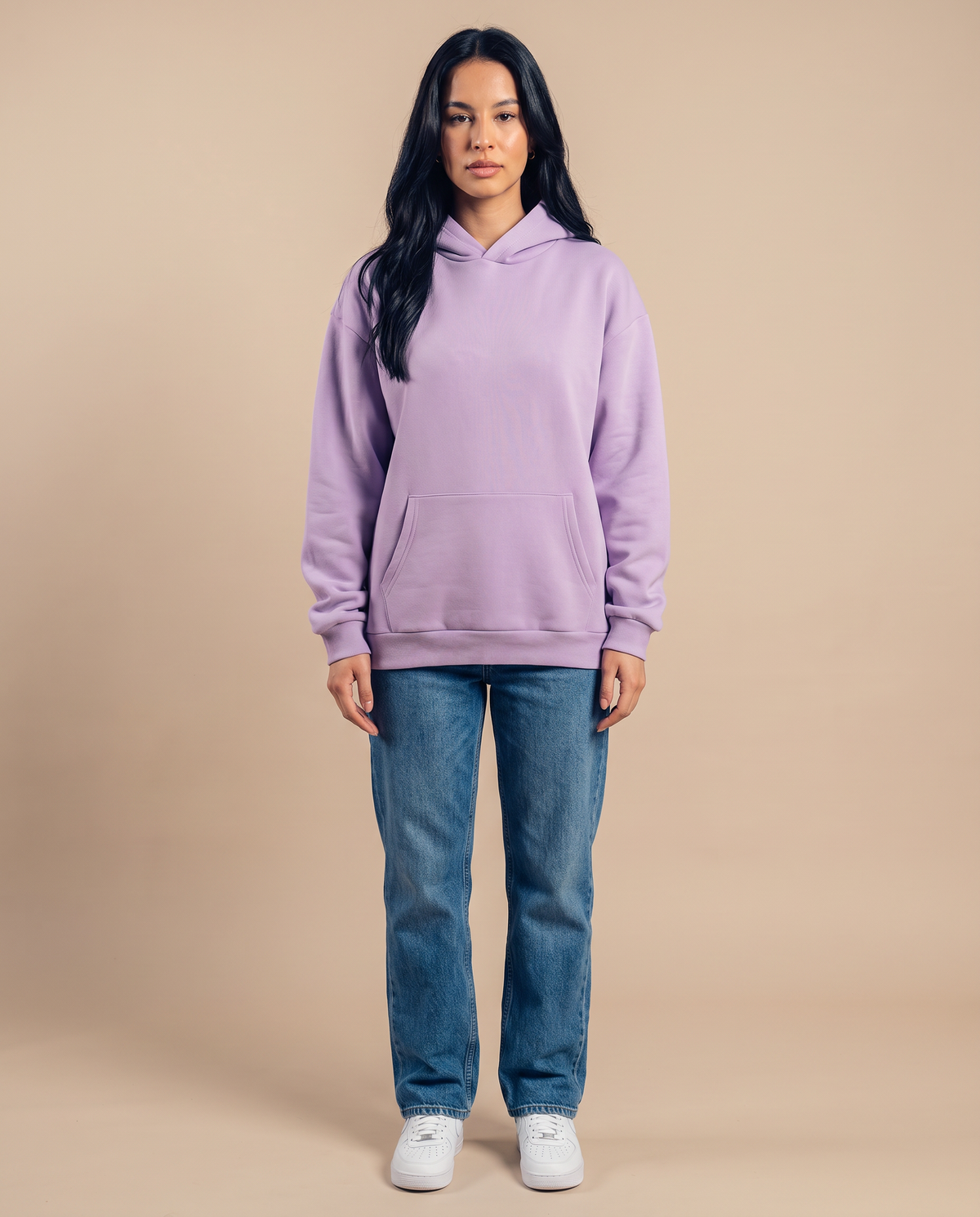 Mauve Hoodie - look 2