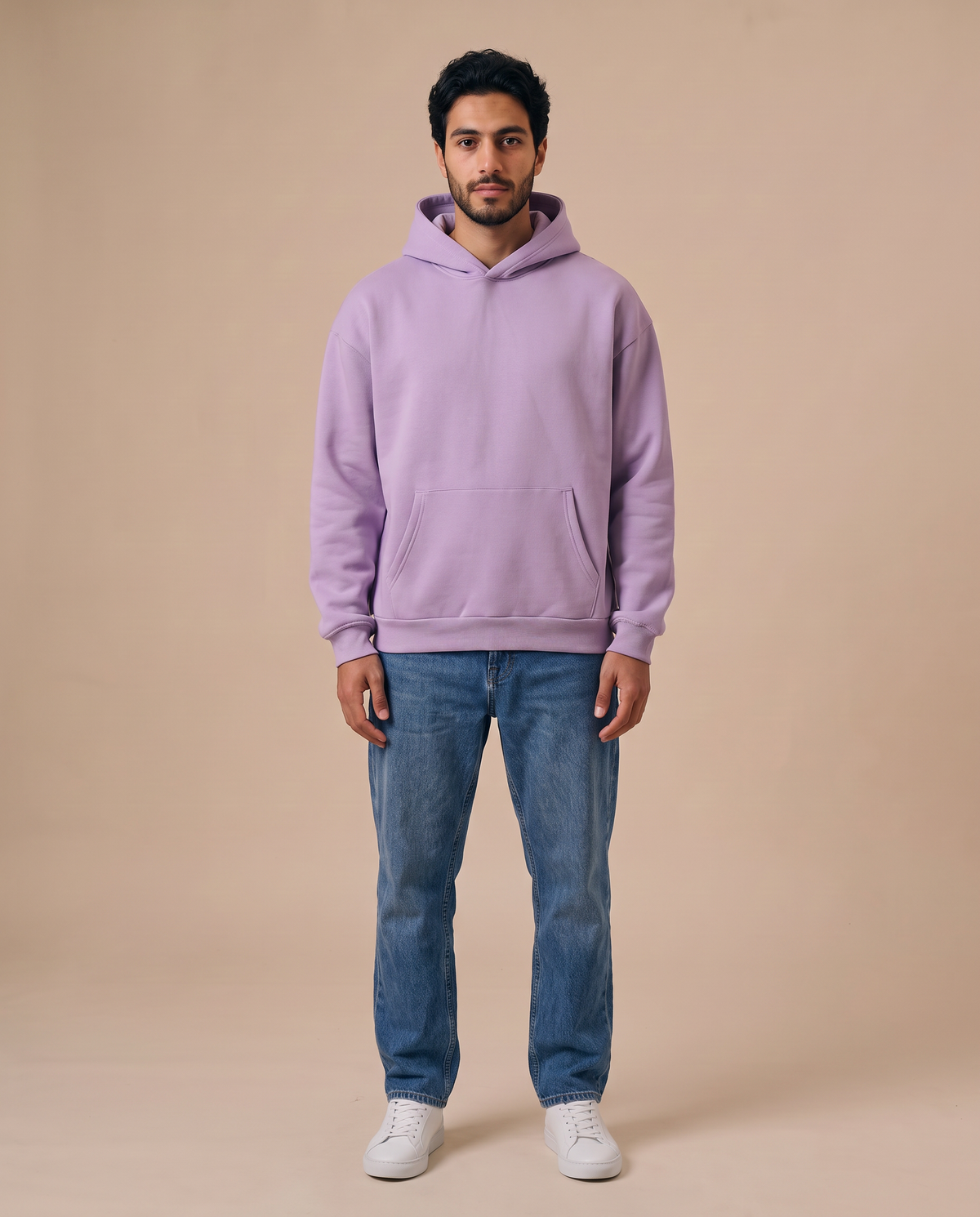 Mauve Hoodie - look 3