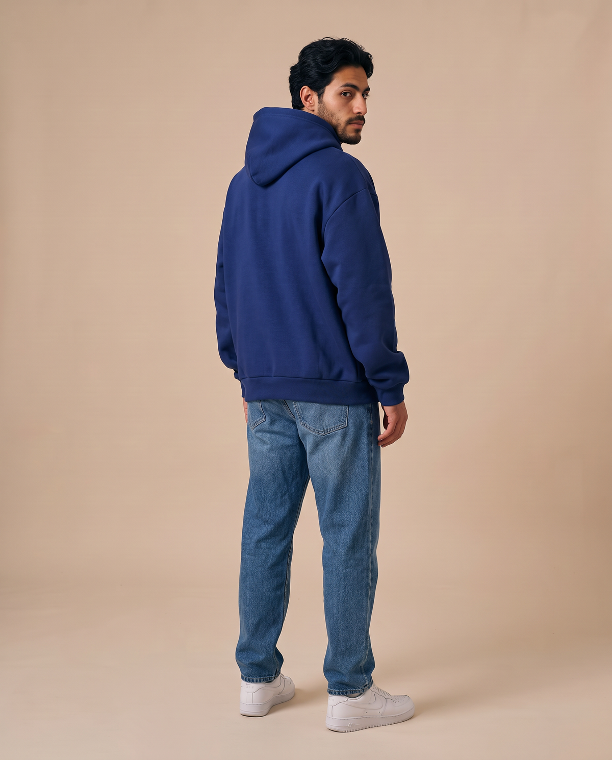 Navy Blue Hoodie - look 4