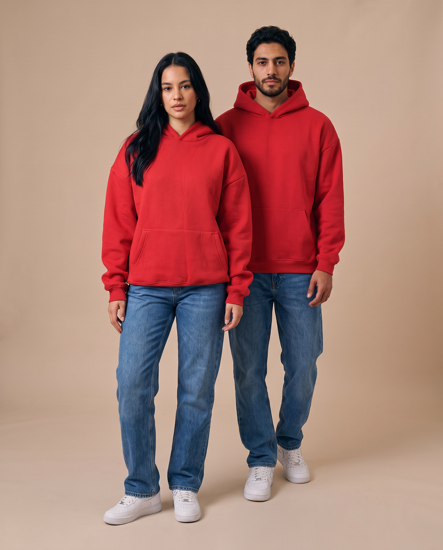 Red Red Hoodie - look 5