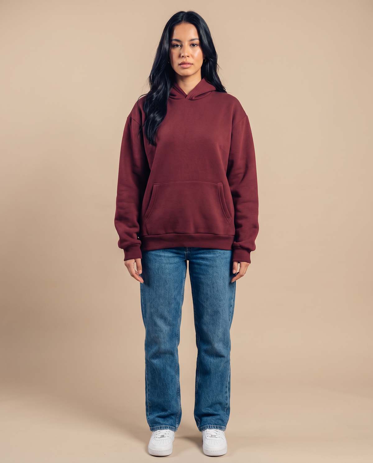 Soil Red Hoodie - look 1