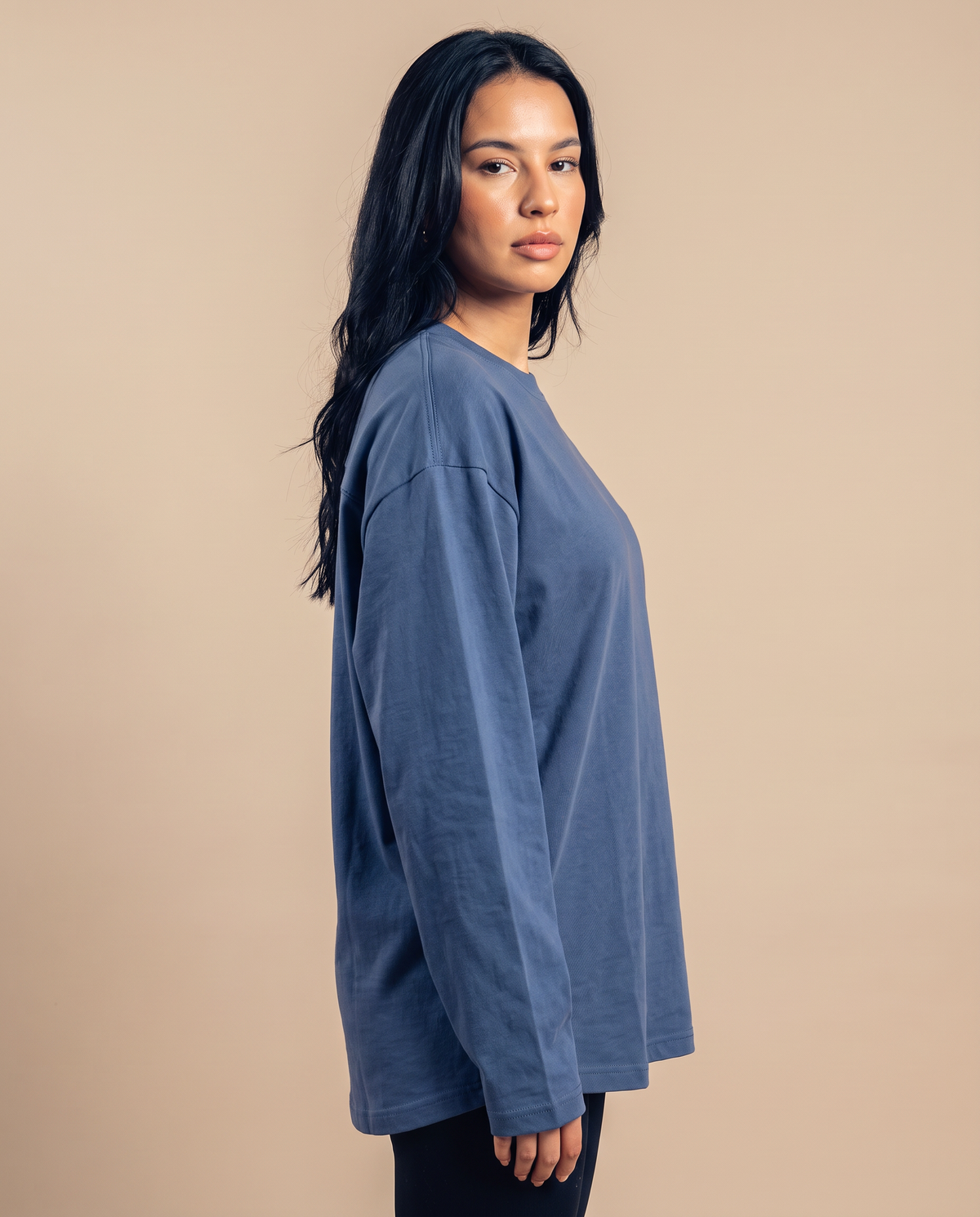 Petroleum Blue Long Sleeves Tee - female 1