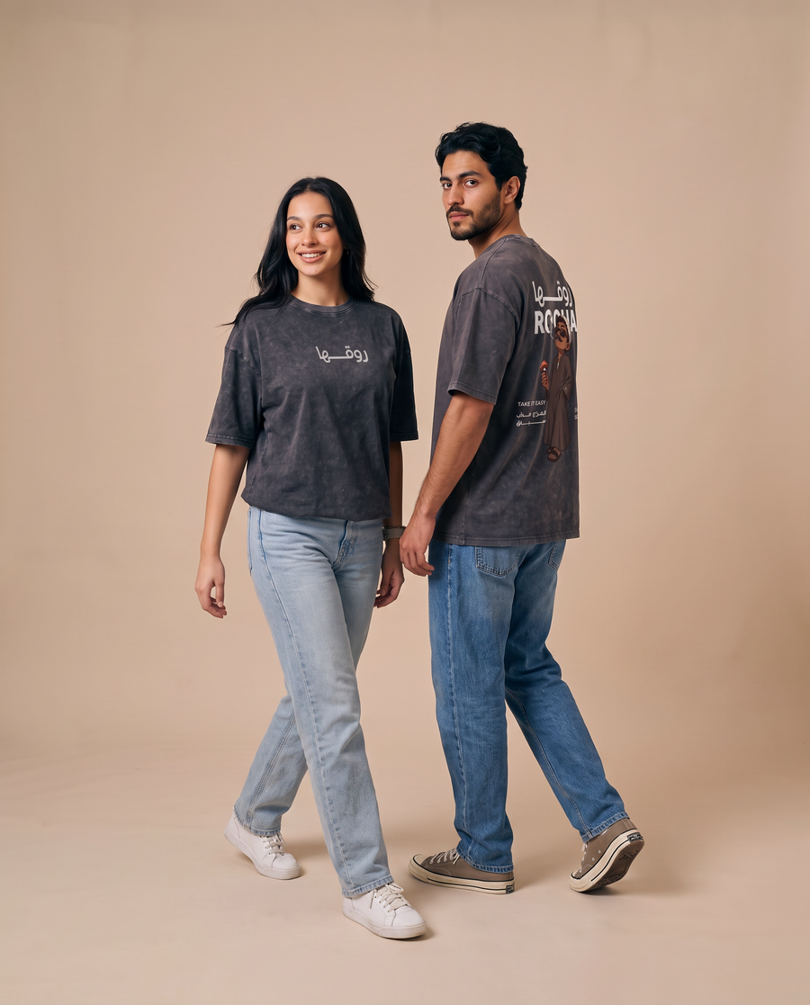 Raw2ha Grey Tee — magnific__photorealistic-premium-editorial-lookbook-fashion-__15811