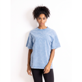 Washed Tee - Light Blue, front fit