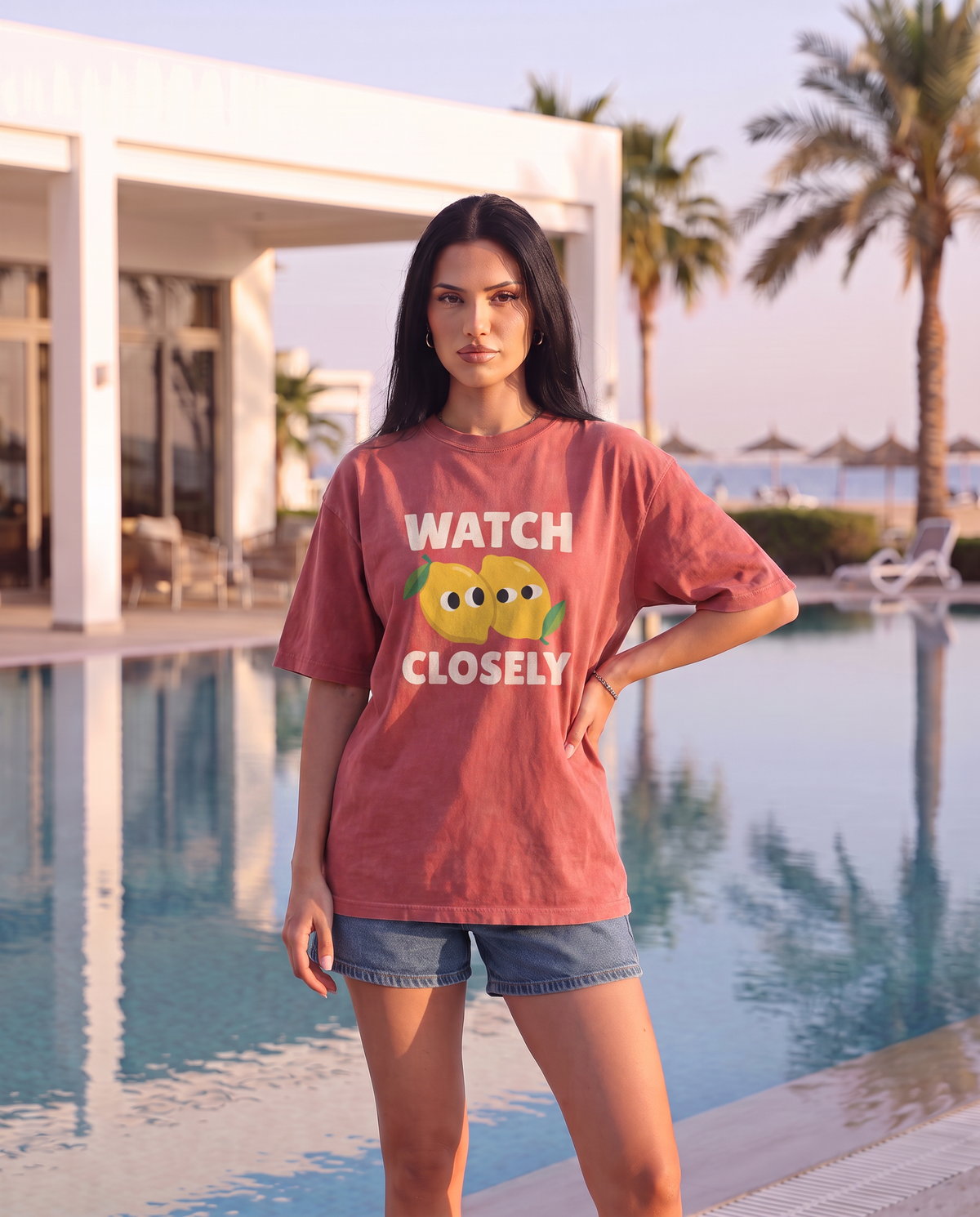 Watch Closely Tee — poolside